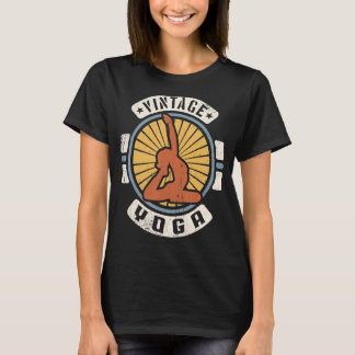T-shirt Yoga Vintage Classic Retro 60s 70s Sports