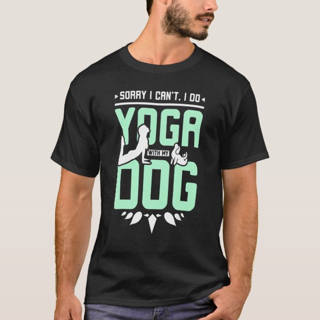 T-shirt Yoga with dog (Devant)