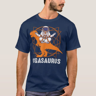 T-shirt Yogasaurus Yoga Dinosaure Astronaut T Re géométriq