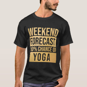 T-shirt Yogi Yoga Prévision En Or