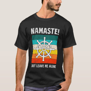 T-shirt Yogis NAMASTE MAIS LAISSEZ-MOI TRanquille Drôle Ag