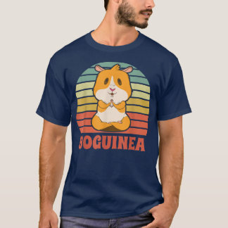 T-shirt Yoguinea Cute Guinée Pig Rodent Pet Yoga Méditerra