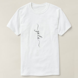T-shirt YOLO minimaliste vertical