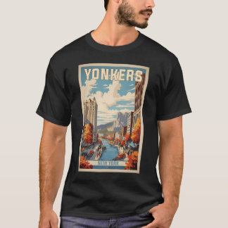 T-shirt Yonkers New York États-Unis Tourisme Vintage voyag