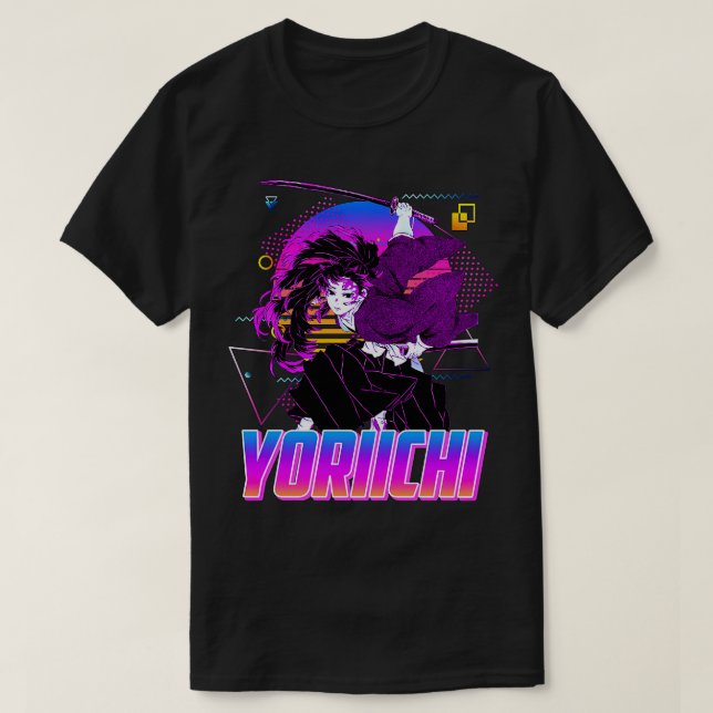 T-shirt Yoriichi Tsugikuni Art rétro (Design devant)