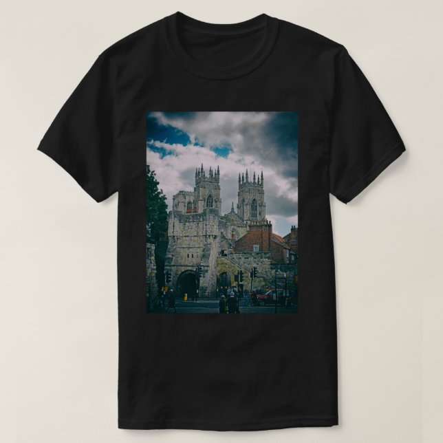 T-shirt York Minster et Bootham Bar (1) (Design devant)