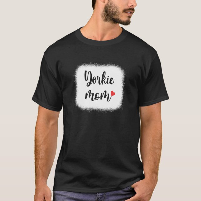 T-shirt Yorkie Chien Maman Femmes Yorkshire Terrier (Devant)