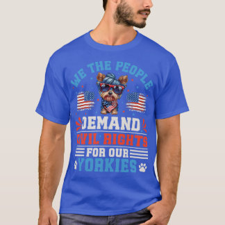 T-shirt Yorkie Chien Patriotique Pour 4 juillet Célébratio