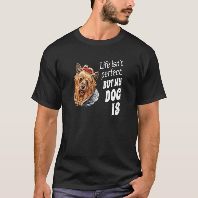 T-shirt Yorkie Chien Propriétaire d'animal de compagnie La (Devant)