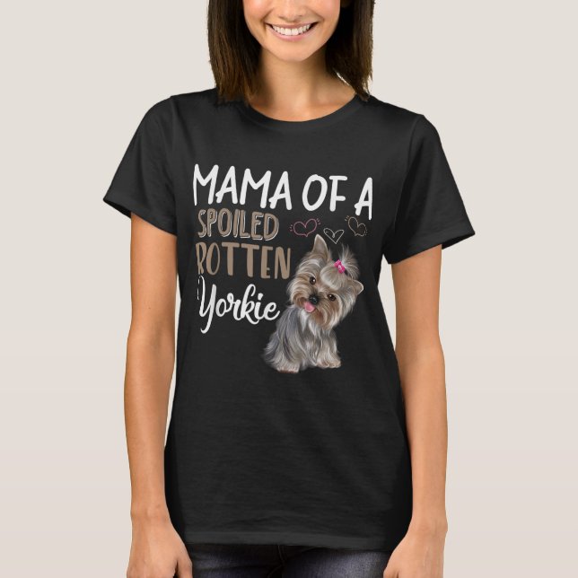 T-shirt Yorkie Chien - Yorkie Maman Amoureux des chiens Ca (Devant)