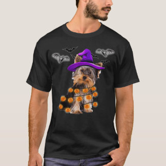 T-shirt Yorkie Citrouille Halloween