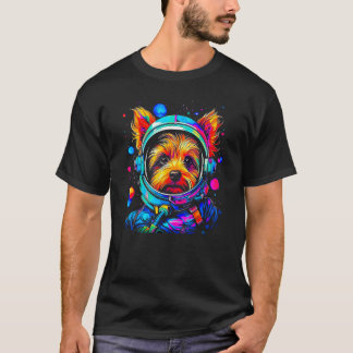 T-shirt Yorkie Dog Yorkshire Terrier Astronaut in Space