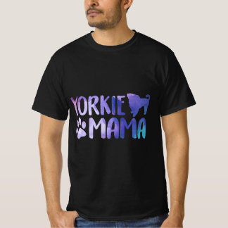 T-shirt Yorkie Mama Yorkshire Maltese Terrier Chien Maman