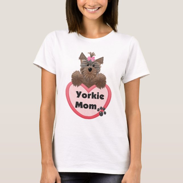 T-shirt Yorkie Maman (Devant)