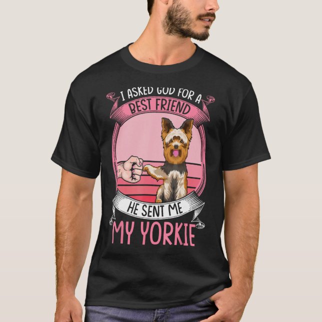 T-shirt Yorkie Maman Chien Vêtement Yorkshire Terrier Prop (Devant)