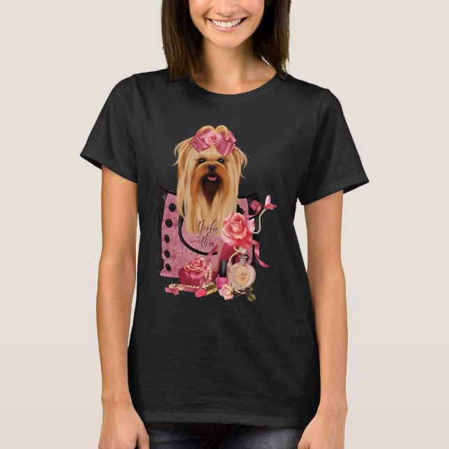 T-shirt Yorkie Maman Yorkie Vêtements (Devant)