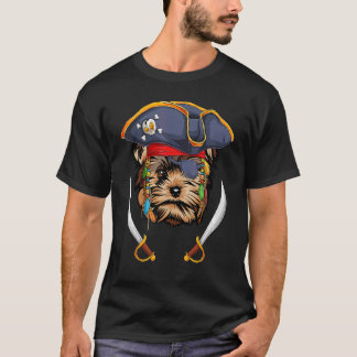 T-shirt Yorkie Pirate  Halloween Yorkshire Terrier Dog 1