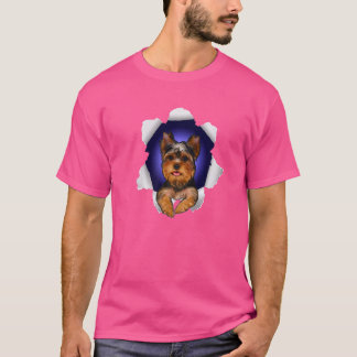 T-shirt Yorkie Pour Femmes Yorkshire Terrier Propriétaires