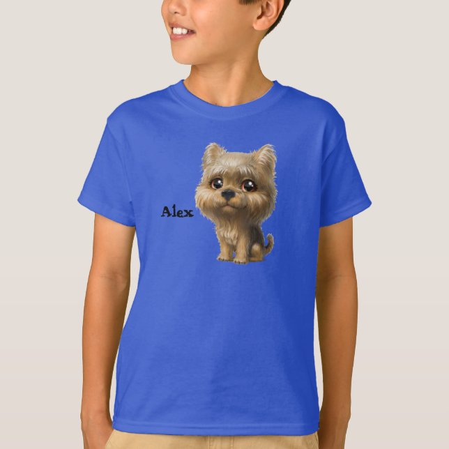 T-shirt Yorkie Pup personnalisée (Devant)