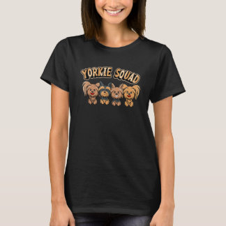 T-shirt Yorkie Squad Funny Yorkshire Terrier Chien 1