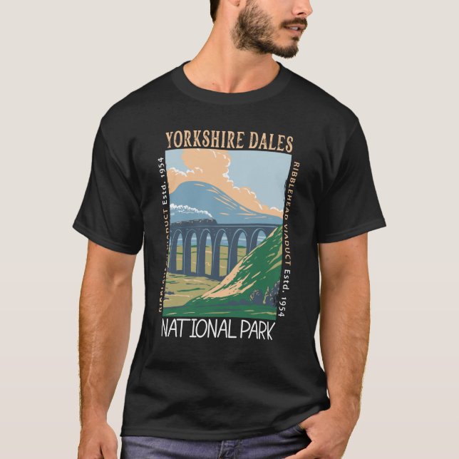 T-shirt Yorkshire Dales National Park Angleterre en détres (Devant)