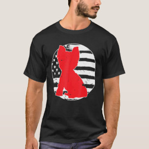 T-shirt Yorkshire Terrier Américain Drapeau Usa 4 Juillet