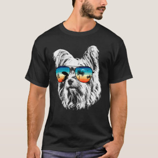 T-shirt Yorkshire Terrier Avec Verres Lunettes de soleil R