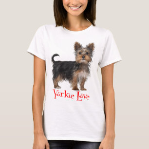 T-shirt Yorkshire Terrier Chien Chien Chien Chien Rouge Am