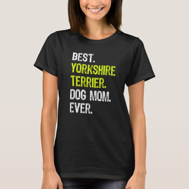 T-shirt Yorkshire Terrier Chien Maman Mère Mère Chien Fête (Devant)