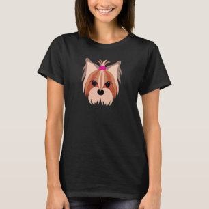 T-shirt Yorkshire Terrier Chien rose Yorkie Retro