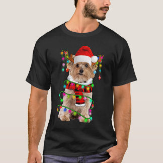 T-shirt Yorkshire Terrier Dog Santa Xmas Puppy Christmas L