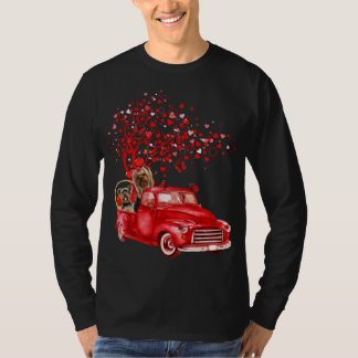 T-shirt Yorkshire Terrier équitation Camion Valentine Butt