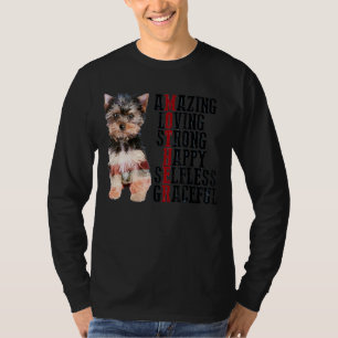 T-shirt Yorkshire Terrier Extraordinaire Aimer Fort Happy