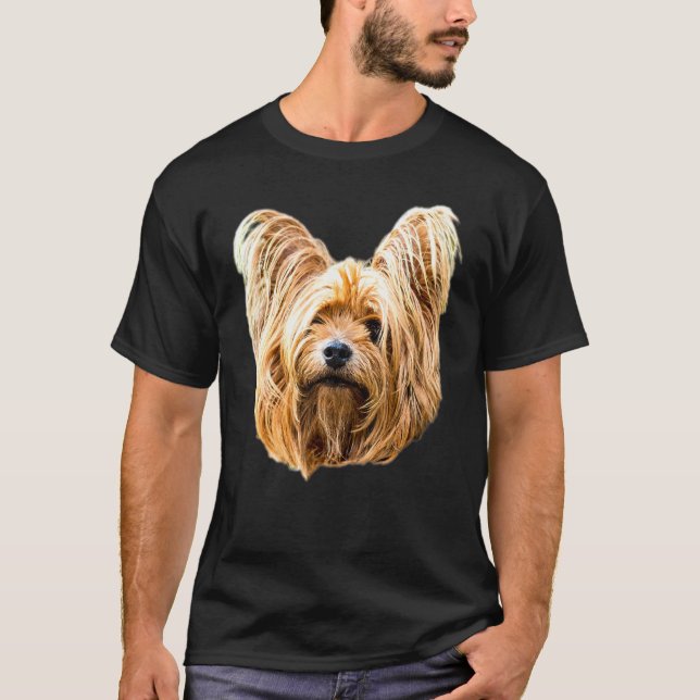 T-shirt Yorkshire Terrier Face (Devant)