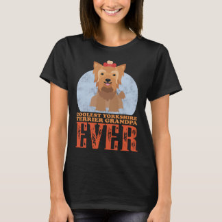 T-shirt Yorkshire Terrier Grand-père Yorkie Propriétaire d