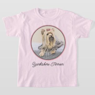 T-shirt Yorkshire Terrier Peinture - Cute Original Chien A