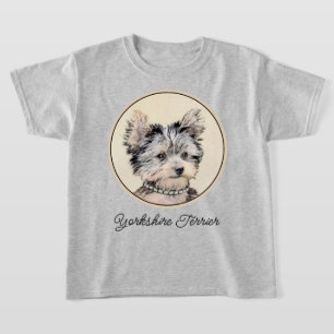 T-shirt Yorkshire Terrier Puppy Peinture Chien original
