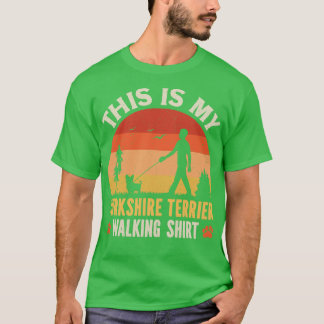 T-shirt Yorkshire Terrier Walking