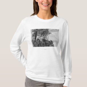 T-shirt Yosemite, CA - la loge d'Ahwahnee et EL Capitan