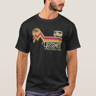 T-shirt Yosemite National Park Retro Style Calife Vintage