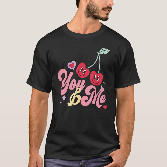 T-shirt You And Me  Valentine's Day Love Hearts Couple Lov (Devant)