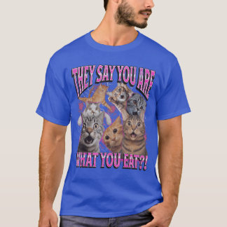 T-shirt You are What You Eat Funny Lesbian Cat Meme Bootle