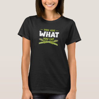 T-shirt You Are What You Eat Vegetable Vegan  Asparagus