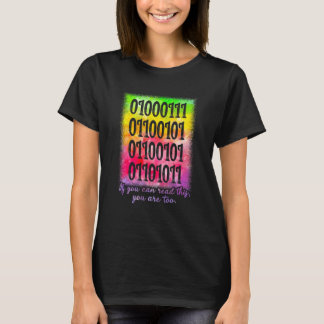 T-shirt You Can Read This Youre Too Binary Code Programmer