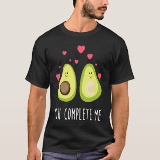 T-shirt You Complete Me  Avocado Couple  Valentine Couple