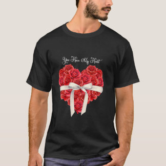 T-shirt You Have My Heart Red Valentines Day