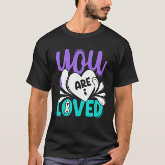 T-shirt You Loved Suicide Prevention Awareness Teal Purple