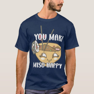 T-shirt You Maki Miso Heureux Noodles Japonais Amateurs de