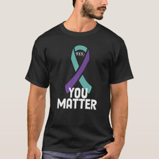 T-shirt You Matter 988 Suicide Prevention Awareness Ribbon