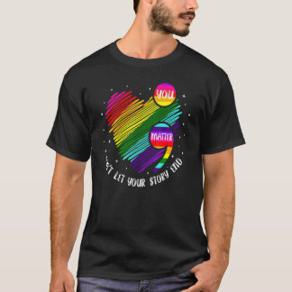 T-shirt You Matter Semicolon Suicide Mental Health Awarene